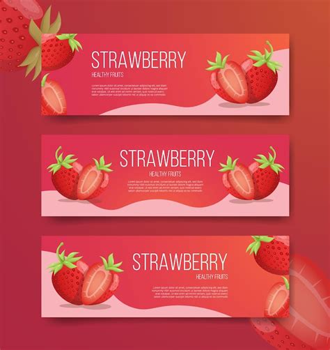 딸기 배너 Svg 벡터 - Freepik에서 무료 고품질 벡터를 다운로드하세요 | Freepik