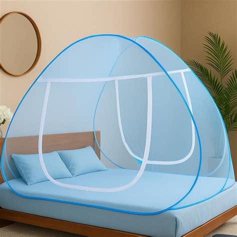 Mosquito Net for Double Bed | King Size Foldable Machardani | Polyester ...