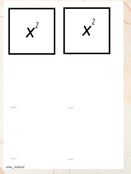 Free - Printable Algebra Tiles by MaterialsByMahal | TPT