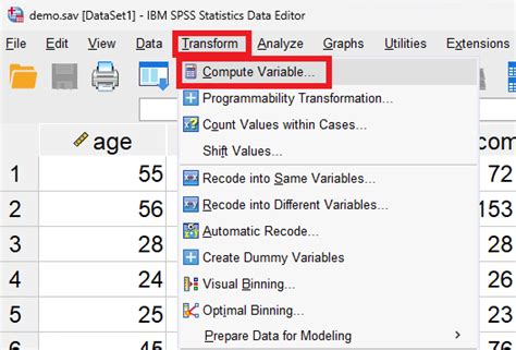 Image result for SPSS Tutorial Computing Variables