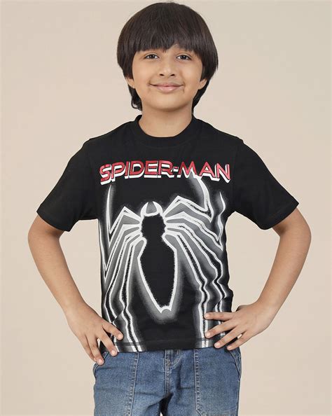 Spiderman Printed Regular Fit Tshirt For Boys – Kidsville