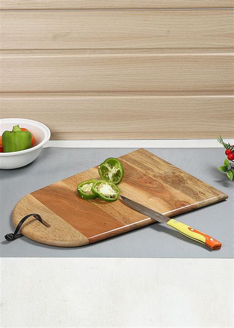 Get Natural Brown Mango Wood Chopping Board at ₹ 899 | LBB Shop