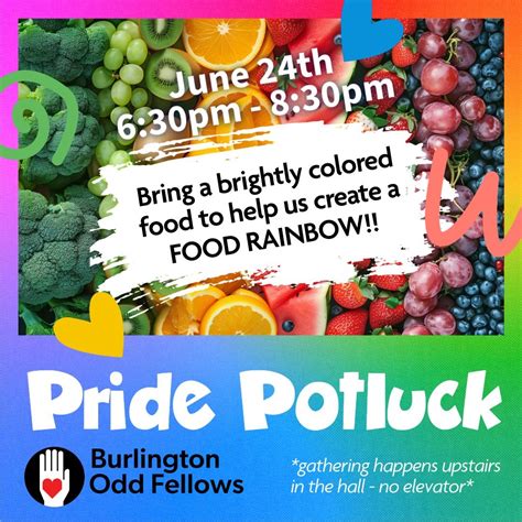 ? Pride Potluck!?, 1416 North Ave, Burlington, VT, United States ...