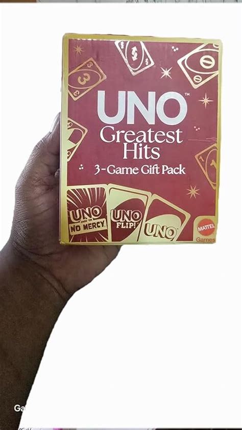 Mattel Games UNO Greatest Hits Gift Pack with 3 Card Games, UNO, UNO F ...