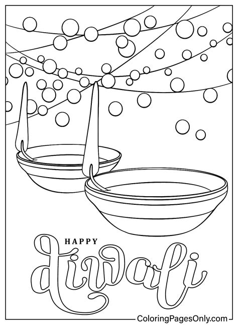 30+ Diwali Coloring Pages - Free Printable PDF & Online Coloring