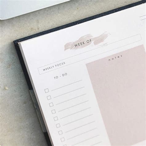 Buy Weekly Planner Tearable Notepad Online On Zwende