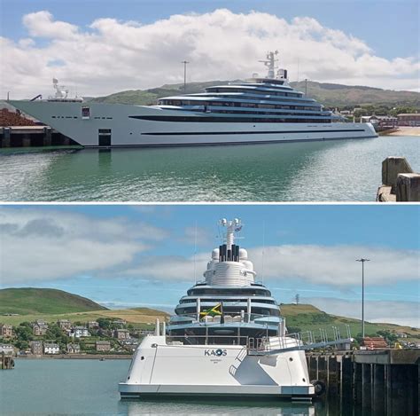'Kaos', a 361-foot, $300 million superyacht owned by Walmart heiress Nancy Walton Laurie, in ...