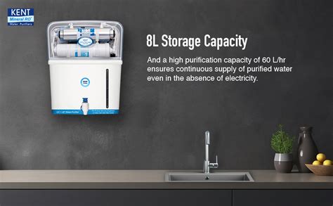 KENT Ultra Storage UV Water Purifier | UV+UF Water Purification | Wall ...