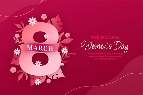 Gradient international women's day background | Free Vector