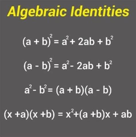 What is algebraic Formula? Easy way to understand Algebraic Formula ...