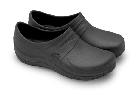 Zuecos Cerrados Nébula Negro - Zapato Laboral Cómodo y Seguro