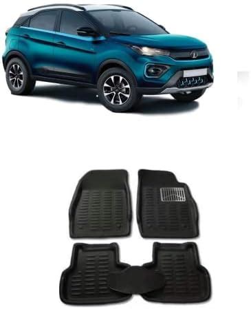 Arneja 3D/4D Car Floor Foot mats for Tata Nexon EV, PVC Material, Color ...