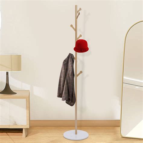 8 Hooks Coat Rack Stand, Contemporary Metal India | Ubuy