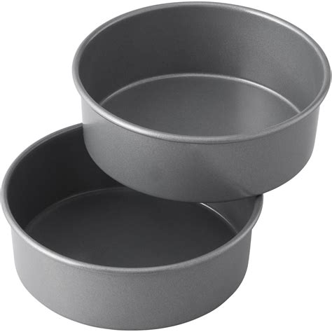 Wilton treats made simple non-stick cake pan set round 6in, 2-count ...