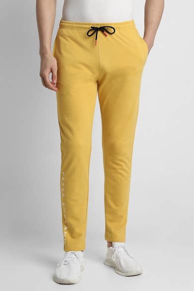 Buy Men YellowSolid Casual Track Pants Online - 788103 | Peter England