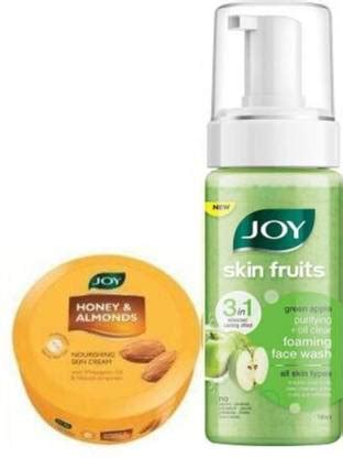 Joy Skin fruit Green Apple Face Wash + Honey and Almonds Skin Cream ...