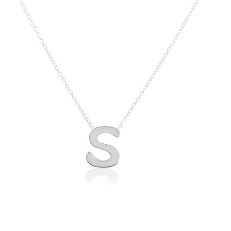 Pure Silver Rakhi for Brother. Silver Initials Letter S Rakhi for boys