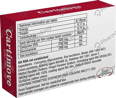 Buy Cartimove Strip Of 10 Tablets Online at Flat 15% OFF | PharmEasy