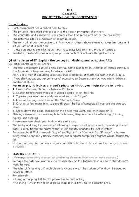 IOT Ch7 - Prototyping Online Components Notes for Mumbai University ...