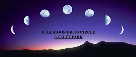 Gulley Park Full Moon Drum Circle, at the rock overlooking the stage ...