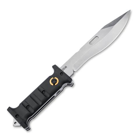 Boker Plus Extension Knife 7.3" D2 Stonewash Blade, Black G-10 Handle ...
