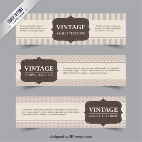 Vintage Banner Slider Bilder - Kostenloser Download auf Freepik