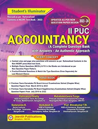 2nd PUC - ACCOUNTANCY [Student's Illuminator: A Complete Question Bank ...