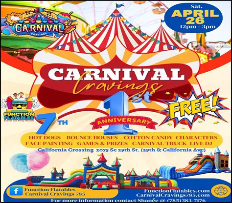 ?? CARNIVAL CRAVINGS 1-YEAR CELEBRATION & 7 YEAR BASH??, California ...