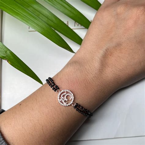 Sacred Om Bliss Mangalsutra Bracelet – ETIhouseofsilver