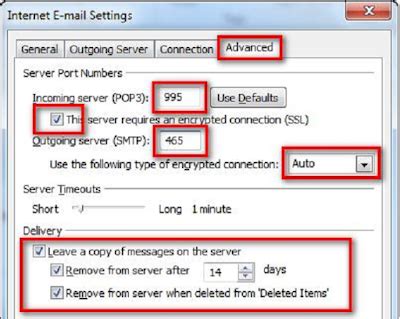 India Post mail Configuration in Microsoft Outlook Client