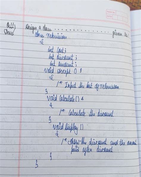 Design a class program in java to calculate the discount given to a ...