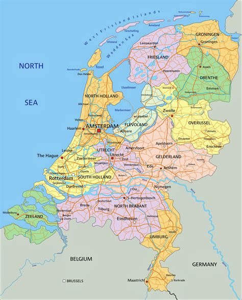 Printable Map Of The Netherlands - Printable Word Searches