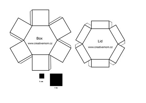 Image result for Hexagonal Box Template