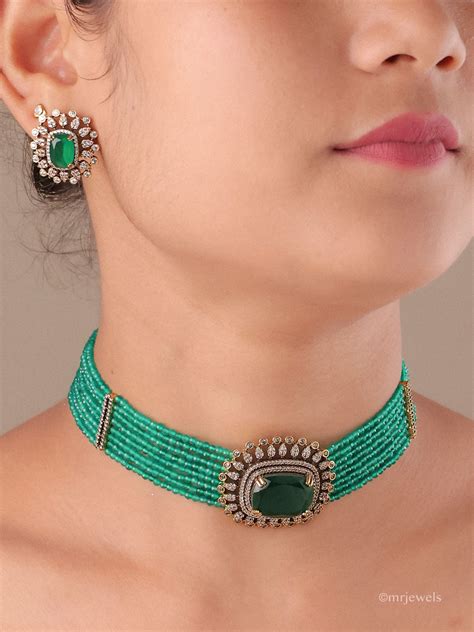 Zariya Antique Choker Set | MRJewels
