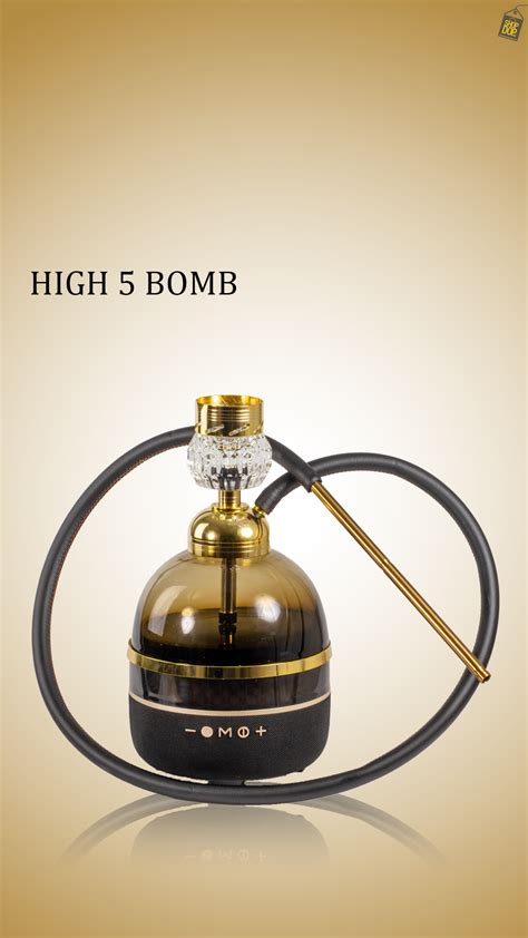 Buy Hi Fi Bomb Hookah with LED and Bluetooth Speaker - Gold | Dejavuu ...