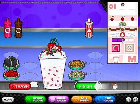 Игра Папа Луи: Кафе-мороженое (Papa's Freezeria) — играть онлайн бесплатно