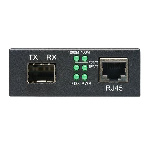 GMC-1G-RJSFP - 10/100/1000BASE-T RJ45 to 1000BASE-SX/LX SFP Media Conv
