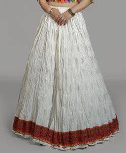 COTTON INDIA Printed Women Flared White Skirt - Buy COTTON INDIA ...