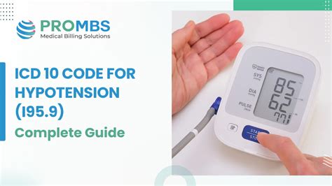 ICD 10 Code for Hypotension (I95.9): Complete 2025 Billing & Coding Guide