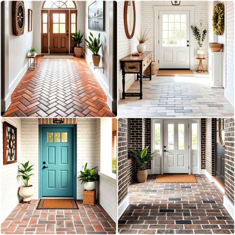 Brick Mudroom Floor