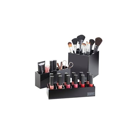 Beautify 3 Piece Acrylic Vanity Storage Organizer Set for Makeup ...
