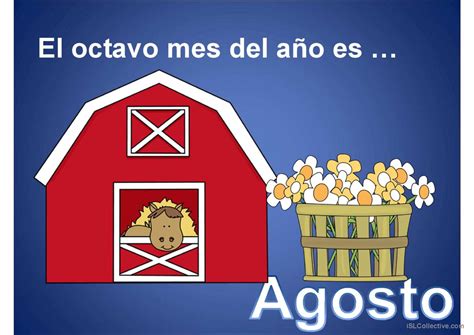 LOS MESES DEL AÑO: English ESL powerpoints