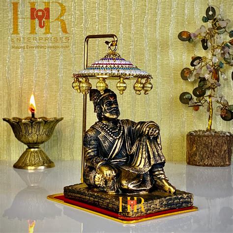 Buy Rachana creation Plastic Chhatrapati Shivaji Maharaj Statue Small ...
