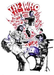 The Who Rock Band Artwork | Artist: Rj Artworks Photographic Paper ...