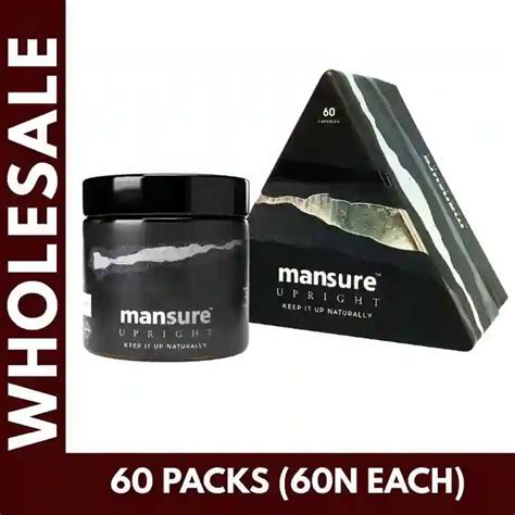 Wholesale Order: ManSure UPRIGHT for Men 60 Packs with GST Invoice ...
