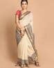 Buy Cream Sarees for Women by SARANEE Online | Ajio.com