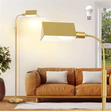 CNXIN Stepless Dimmable Floor Lamp, Modern Reading Floor Lamp with ...