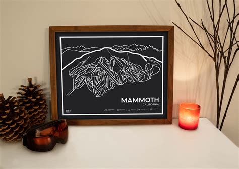 Mammoth Printable Ski Map, Mammoth Ski Map, Mammoth Trail Map, Mountain ...