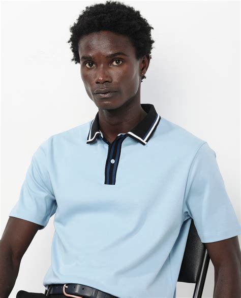 Rare Rabbit Men's Territ Light Blue Short Sleeve Collared Neck Regular