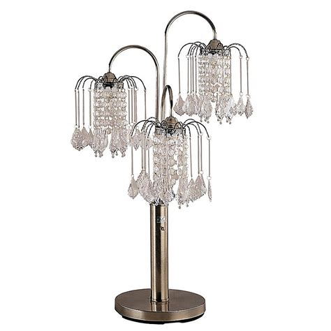 ORE International 34-in Brass Led; Rotary Socket Chandelier Table Lamp ...